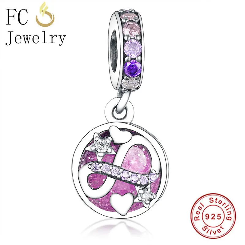 FC ювелирные изделия подходят оригинальный Pan талисман браслет 925 серебро розовый