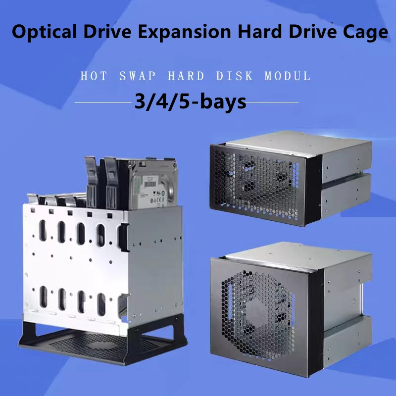 Новый переходник для оптических дисков SATA SAS HDD 3/4/5-Bay 5 дюймов 3 X | Компьютеры и офис