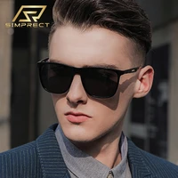 simprect aluminum magnesium polarized sunglasses for men 2022 luxury brand designer vintage retro driving square sun glasses