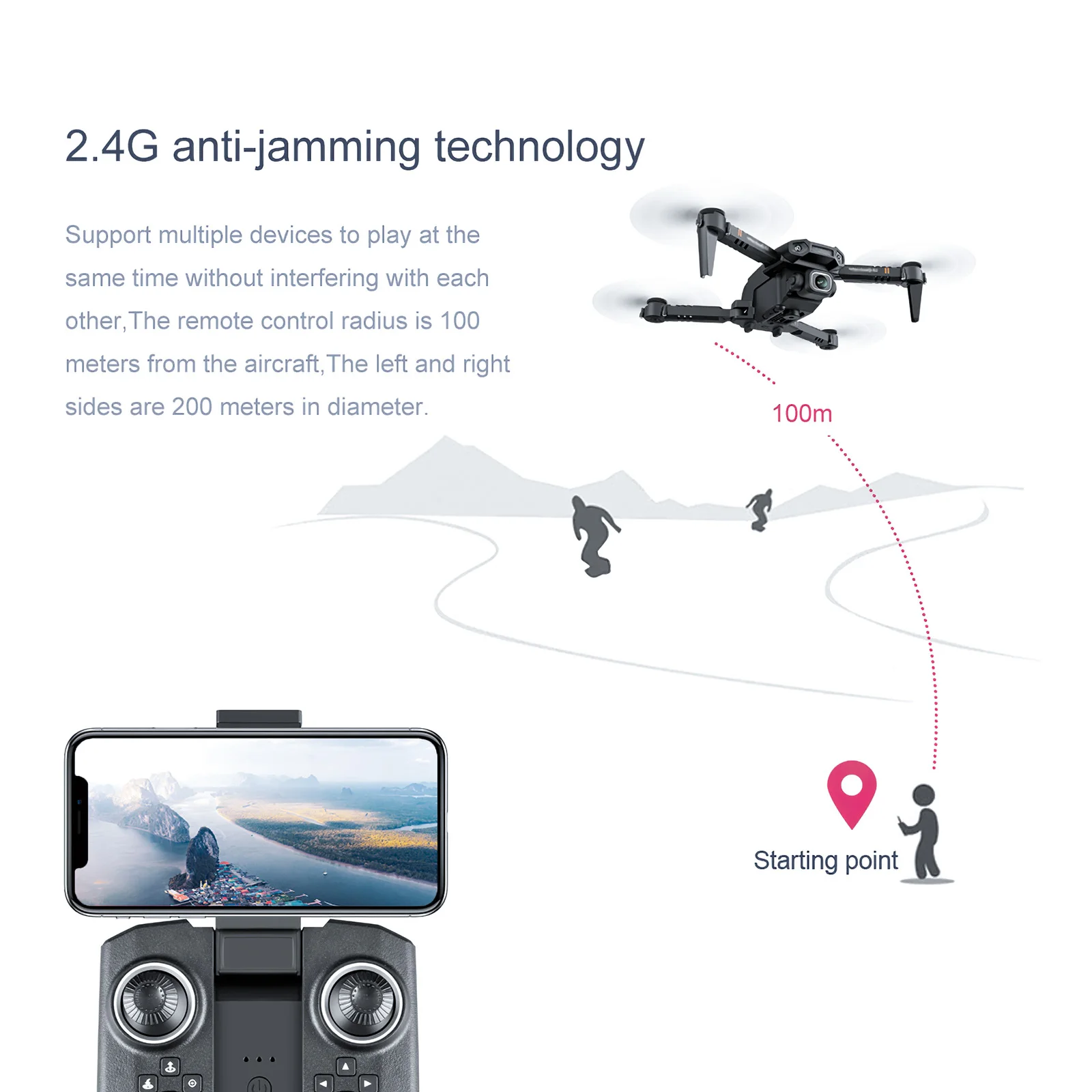 

Kids Small Size Folding Photography Drone App And Remote Controlling 4K Dual Camera Quadcopter Rechargeable Aircraft Gift