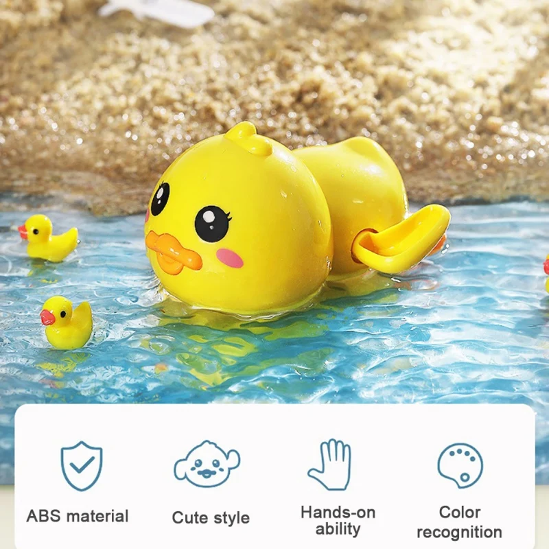 

Baby Cute Duck Wind Up Chain Bathing Toys New Arrival22