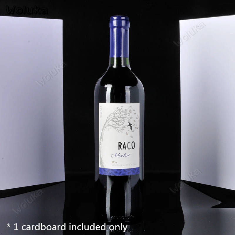 Складной стоячий картонный твердый толстый серебристый черный белый фон