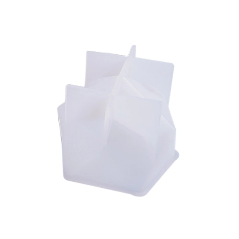 Прозрачная эпоксидная форма высокий зеркальный многогранный конический