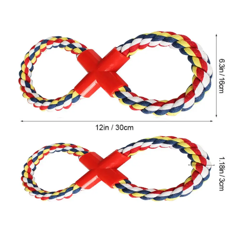 Игрушка на веревке для собак агрессивных жевателей веревка с узлом 8 форм игрушки