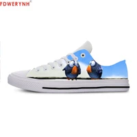 mens casual shoes cartoon cute funny for the birds lace up canvas strap ladies casual man shoes comfortable