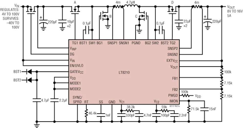 LT8210EFE LT8210IFE LT8210EUJ LT8210IUJ LT8210 - 100V идентификационный номер транспортного средства и