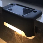 Уличный светильник на солнечной батарее, садовый настенный светильник для ступенек, лампа для дома, направляющая, водонепроницаемый декоративный настенный светильник для лестницы