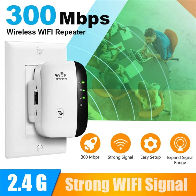 Беспроводной Wi fi репитер 300 Мбит/с 802.11N/B/G|Беспроводные адаптеры| |