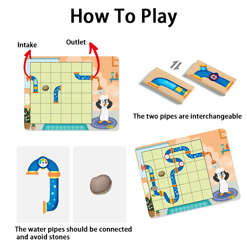 Детская Игра-лабиринт - Логическая Головоломка Развивающая Игрушка Для