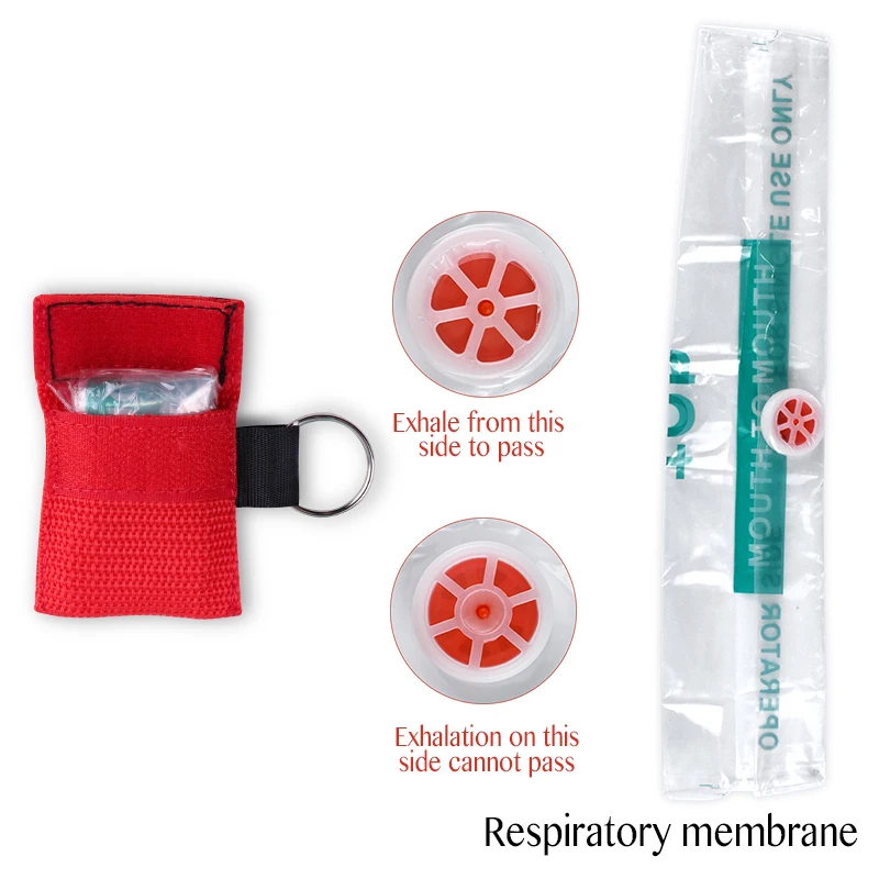 20pcs Resuscitator маска CPR аварийная спасательная для лица одноразовая дышащая