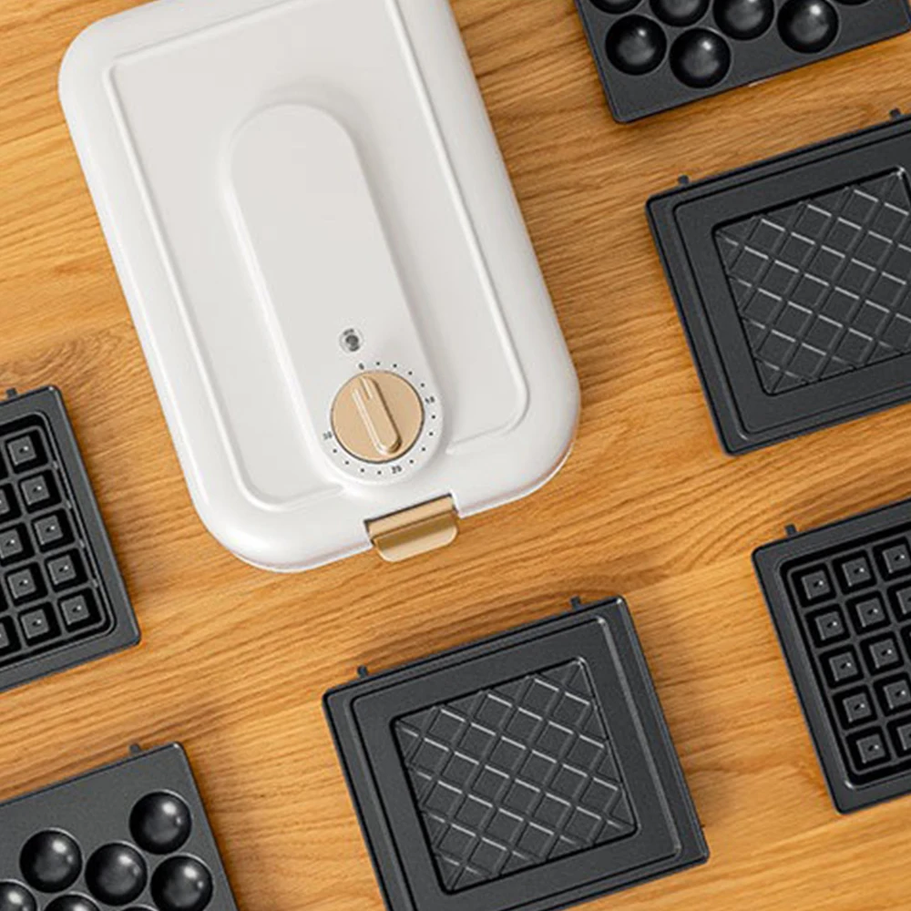 Jual 3in1 Pembuat Wafel Listrik Oven Kue Telur Gelembung Mesin Waffle Sarapan Sandwich Membuat Oven Panci Fungsi Waktu Mesin Telur