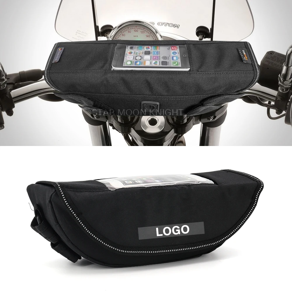 

Сумка на руль для хранения, дорожная сумка для инструментов Moto Guzzi V100, manello V9, Roamer V7 III, водонепроницаемые аксессуары для мотоциклов с камнями