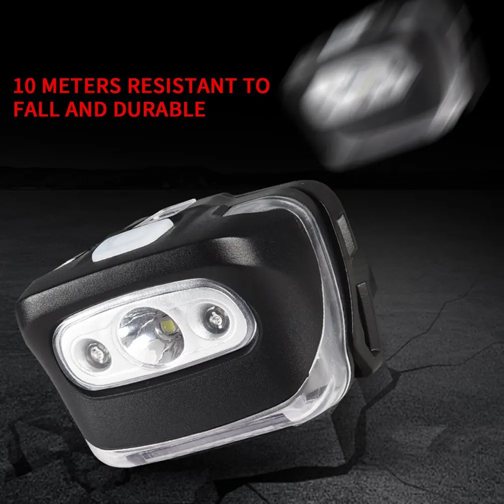 

4 Pieces Super Bright Red Light LED Head Flashlight For Running Camping Hiking 4 Modes Head Flashlight High Quality Hot Sale