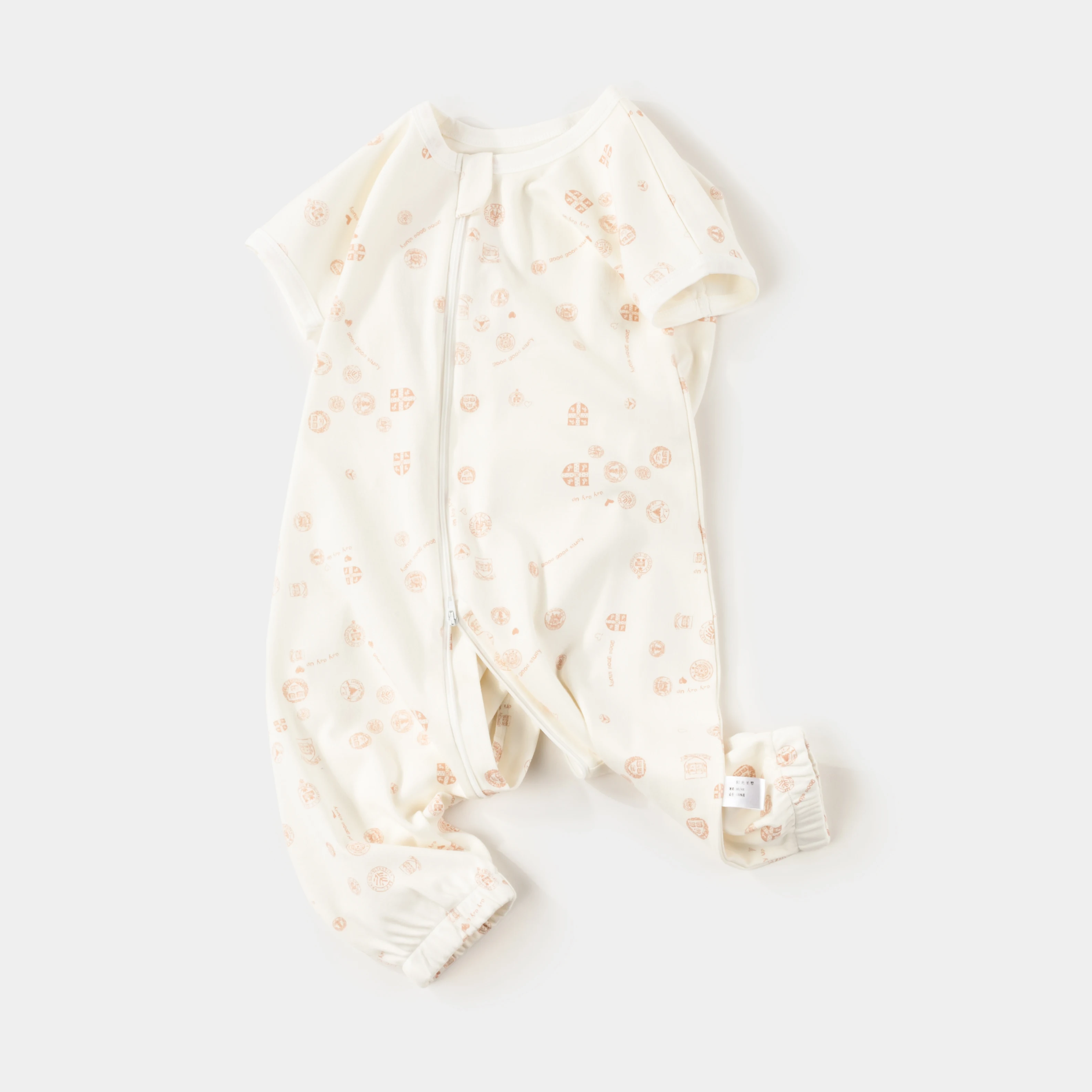 Спальный мешок для коляски для младенцев с разделенными ножками, летний короткий анти-типи, с рисунком карикатурных персонажей.