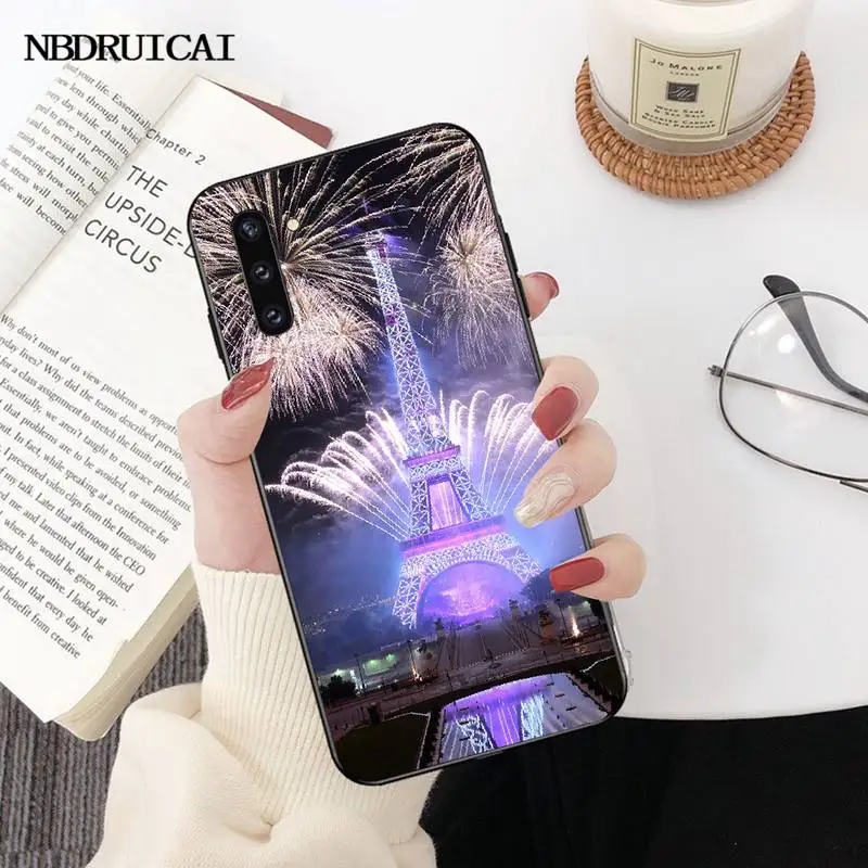 Мягкий чехол PENGHUWAN для Samsung Note 3 4 5 7 8 9 10 pro M10 20 30 с изображением Эйфелевой башни