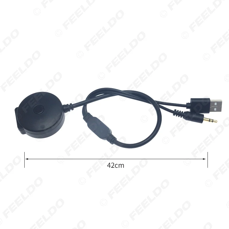 FEELDO автомобильный беспроводной Bluetooth модуль приемник AUX 3 5 мм разъем и USB