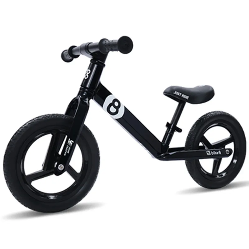 Bike8R король кривых Детей Баланс Велосипед беспедальный безопасный лет ребенок безопасный велосипед ребенок скользящий велосипед 2,3 кг - Цвет: Черный