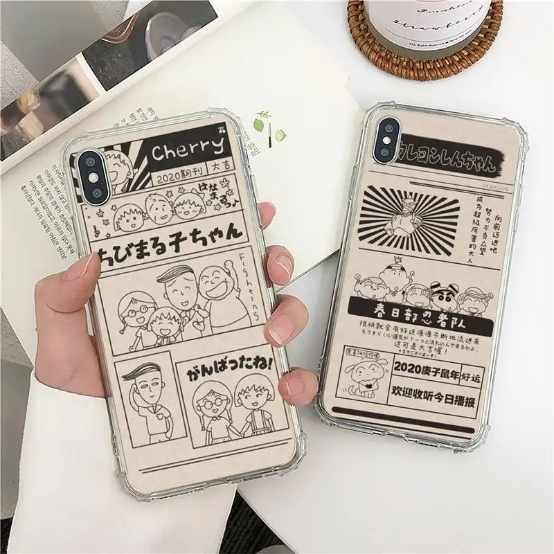 Постер Chibi Maruko роскошный уникальный чехол для телефона iphone 13 11pro MAX 8 7 6 6S Plus X XS 5 5S SE