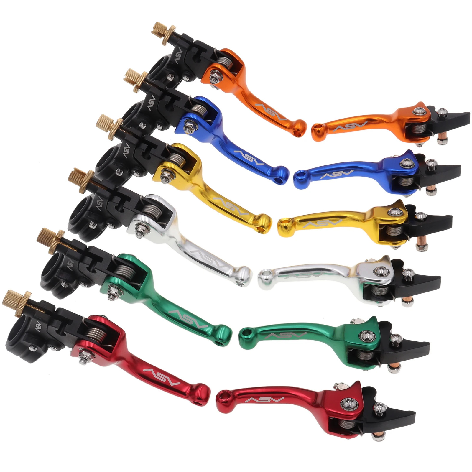 

Складной рычаг тормоза сцепления ASV F3 7/8 дюйма/22 мм для CR CRF YZF WRF KX KXF RMZ мотокросса ATV внедорожного велосипеда