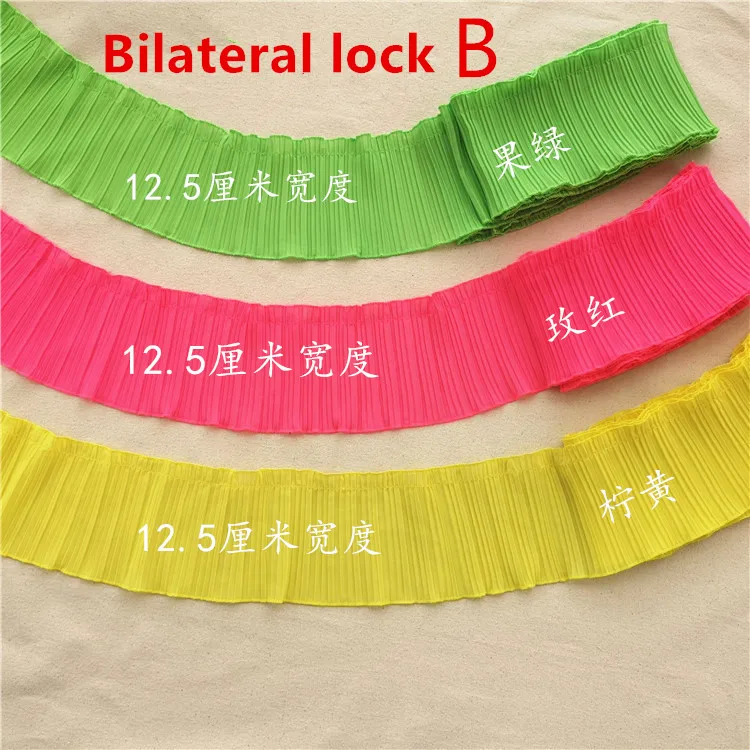 12 5 см Широкий карамельный цвет полированный шифон складной кружевной воротник