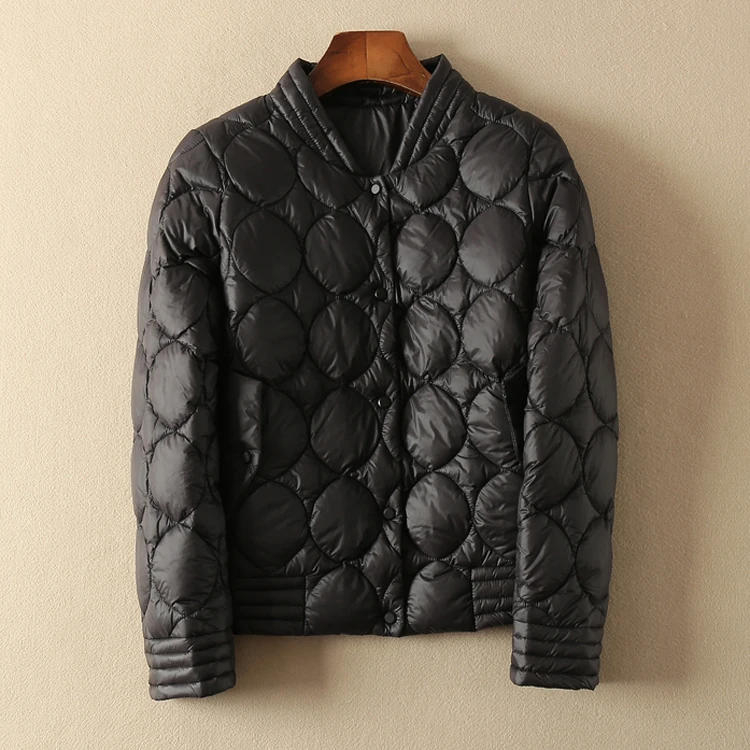 Зимнее пальто женская Сверхлегкая пуховая куртка корейское на белом утином пуху