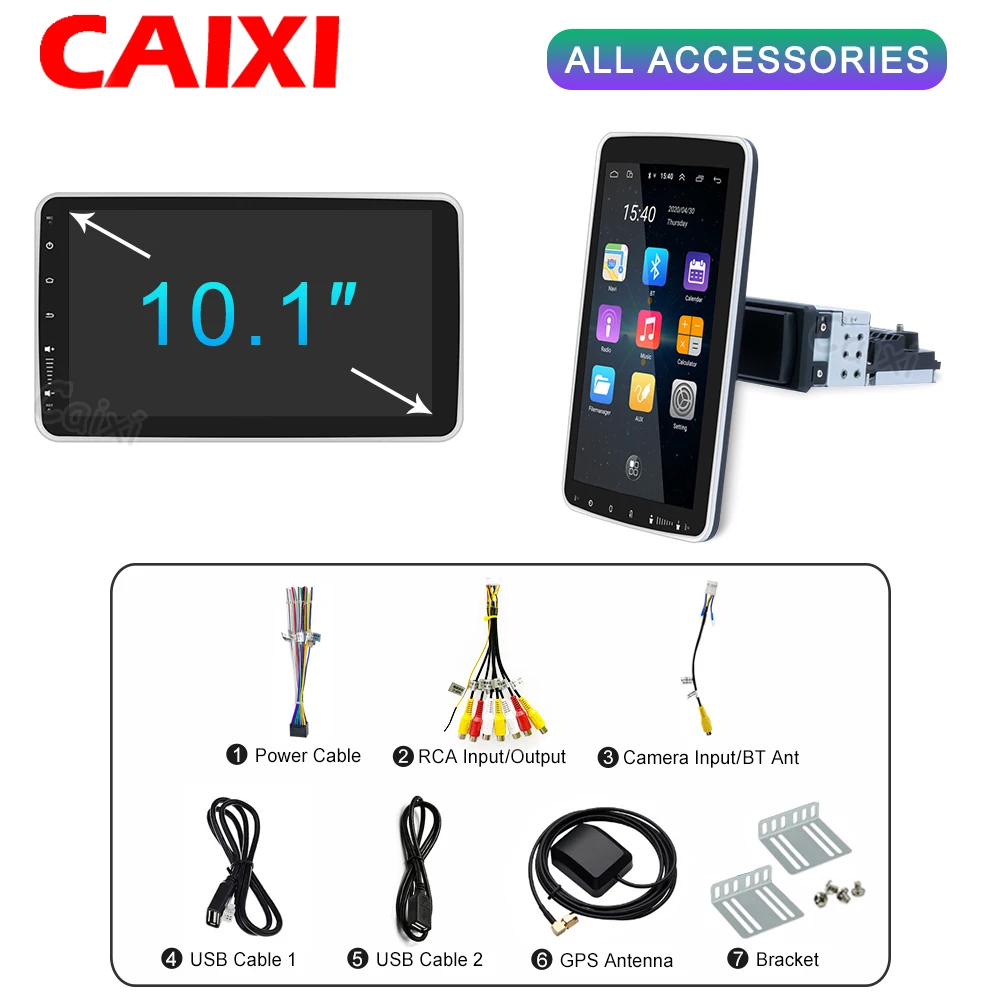 Мультимедийный проигрыватель CAIXI 1 din 10 дюймов Android 9 0 для автомобилей ford Nissan Toyota Kia
