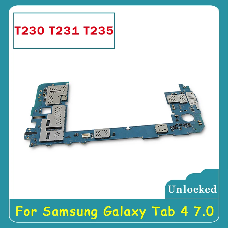 Оригинальная разблокированная материнская плата для Samsung Galaxy Tab 4 T230 T231 T235 с