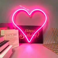love heart logo custom led neon art sign light suitable for store bedroom party bar home personalized decorative neon light