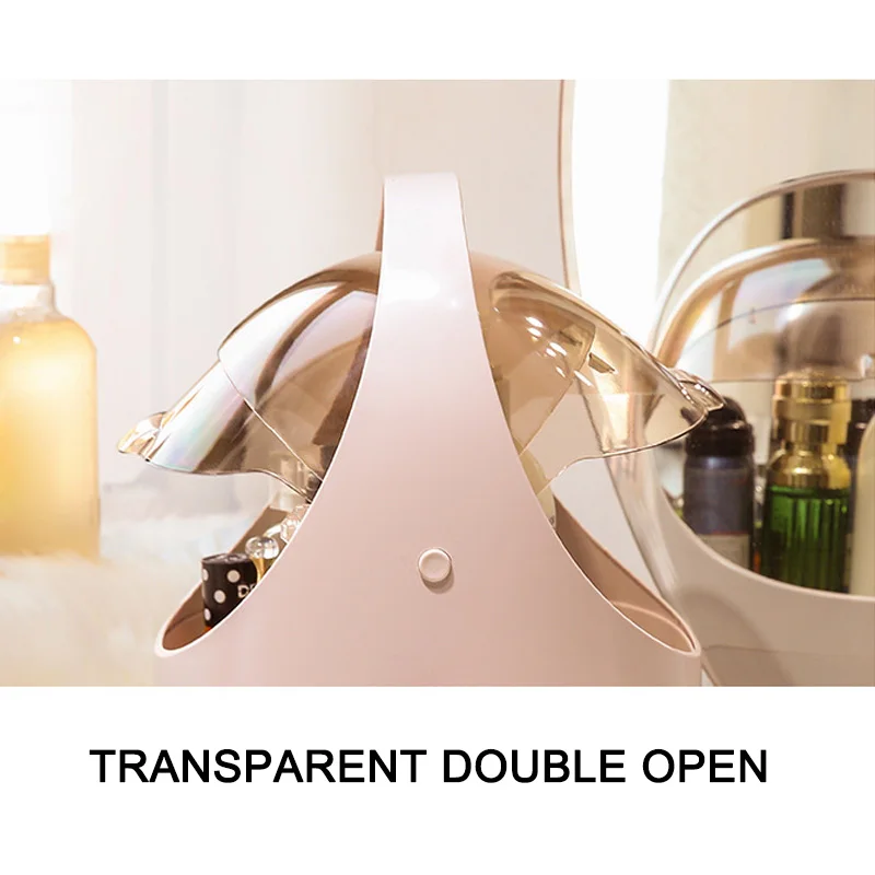 

Makeup Storage Box Drawer Type Desktop Dustproof Transparent Window Cosmetic Organizer Case RH