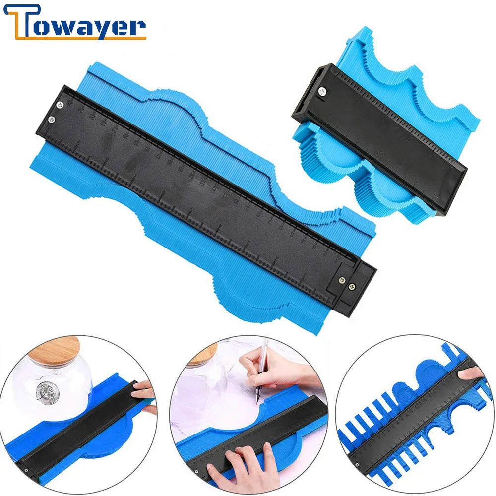 

Копировальный аппарат пластиковый измерительный прибор контурного профиля, 5 дюймов, стандартная ширина, инструмент для разметки дерева, п...