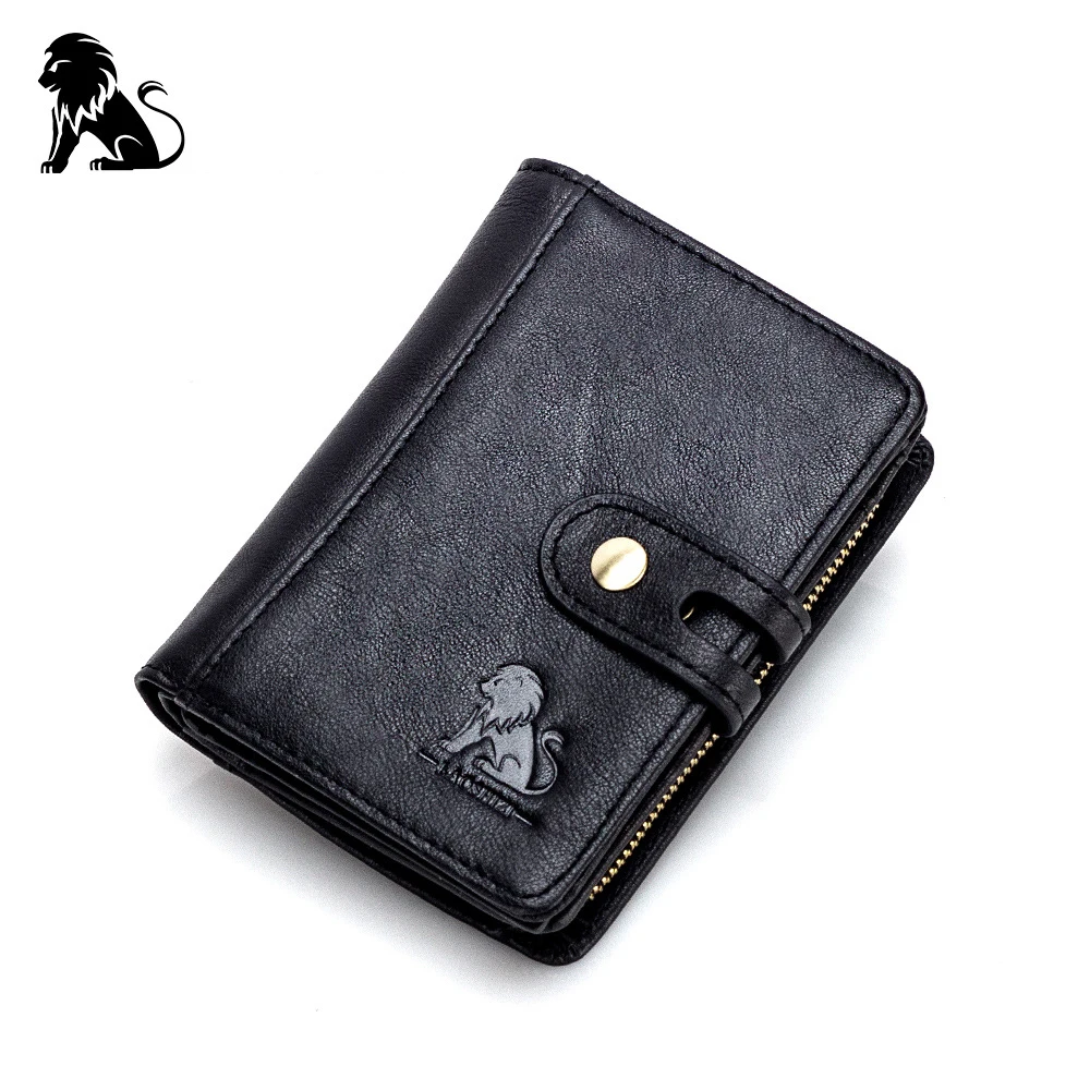 

Men Wallet Hot Genuine Cowhide Leather Short Coin Purse Small Vintage Wallets Brand High Quality 91610