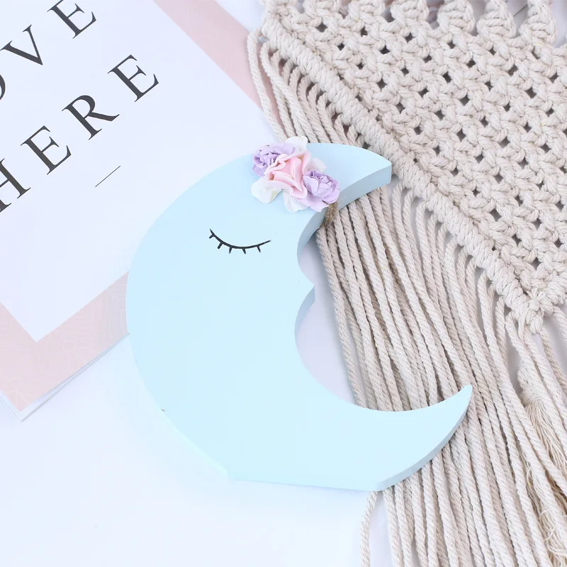 INS Скандинавская Луна облако деревянные строительные блоки украшения детская