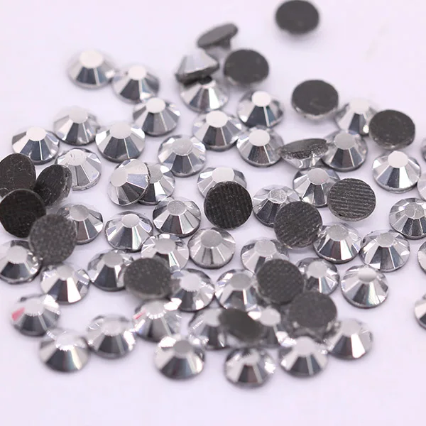 silver hematite 144/1440p ss16 4 мм цвет DMC стеклянный камень с плоской задней стороной железо на горячей фиксации хрустальные стразы для одежды украшения ювелирных изделий - Цвет: silver hematite