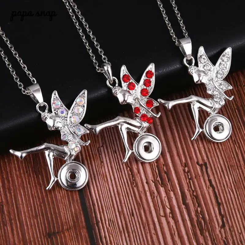 Красивое Ожерелье Стразы с подвеской в виде цветка искусственными оснастками