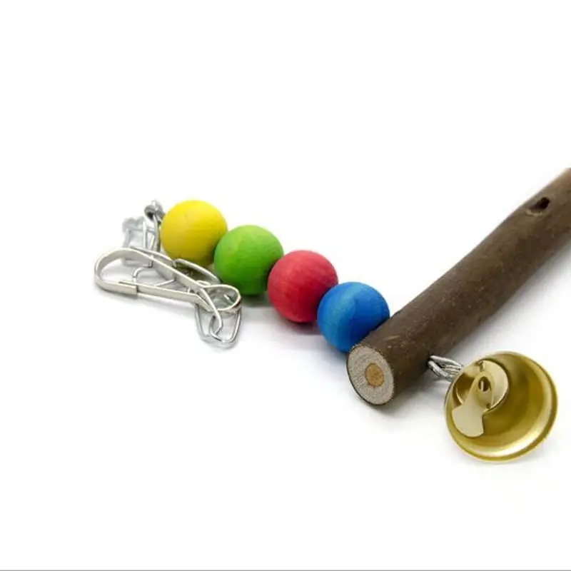 

Bird Swing Colored Wooden beads Chicken Toys For Hens Bird Parrot Trainnin 1pcs LWW9170