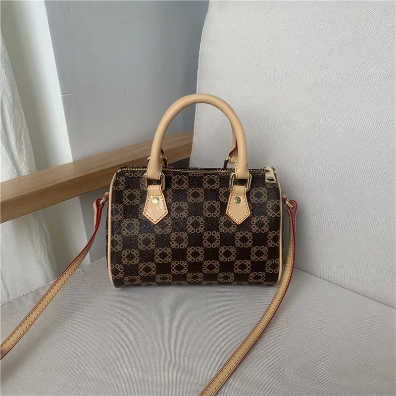 

Boston Bag Printed Shoulder Messenger Bags 2020 New Fashion Portable Female Bag Famous Design Women Purse and Handbags Louis Bag