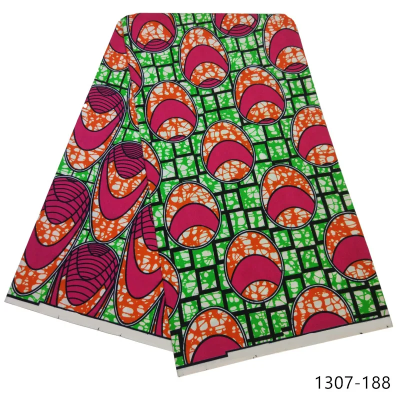 Latest Ankara Wax Fabric Guaranteed Real Wax 6yard/lot High Quality African Fabric Print For Sewing Dress 1307