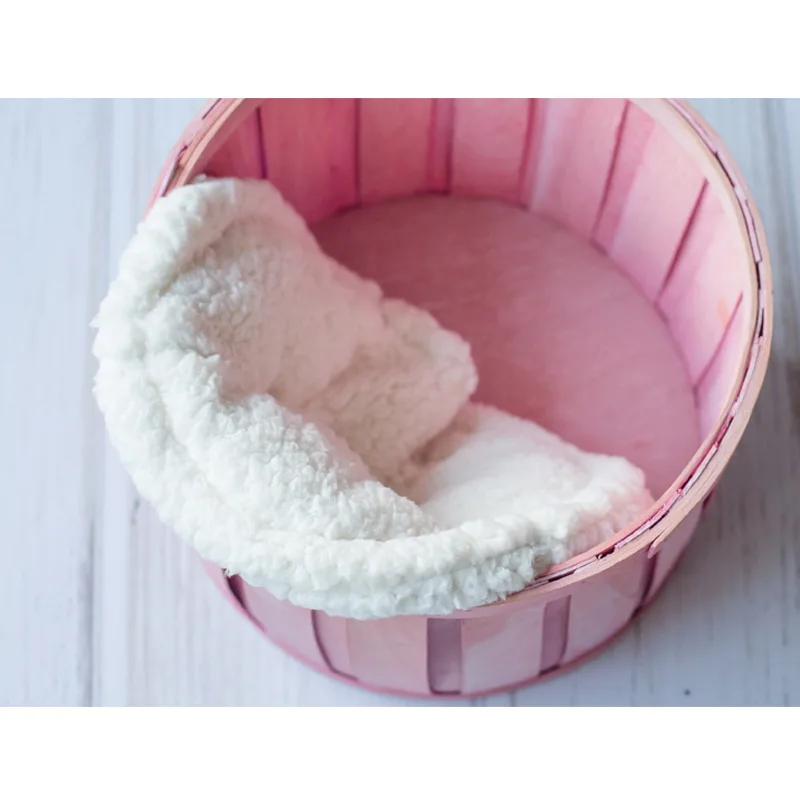 Новорожденный позирует одеяла фотосессия фон Подушка фотография Реквизит Flokati