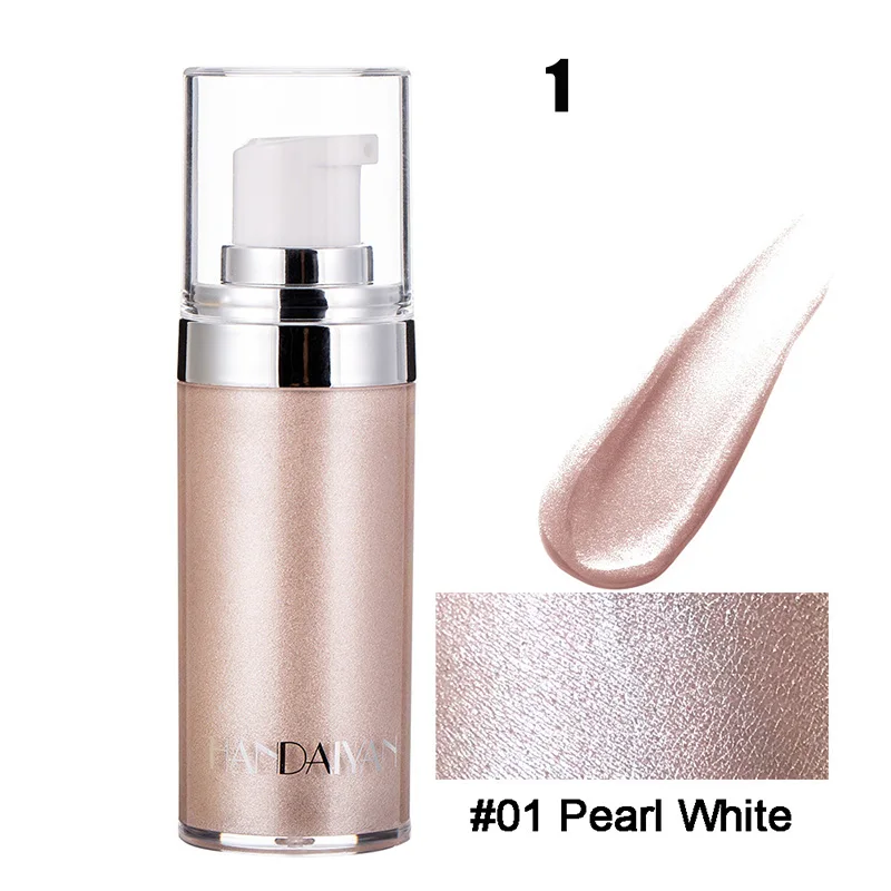 Оптовая продажа жидкий Хайлайтер для тела долговечный блеск осветляет тени с