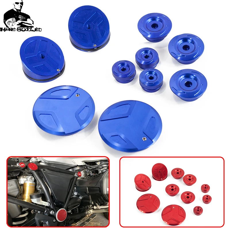 

11 шт. для BMW R1200GS LC,R 1200GS LC Adventure,R1250GS, R 1250 GS Adventure CNC крышки рамы с отверстием Набор заглушек