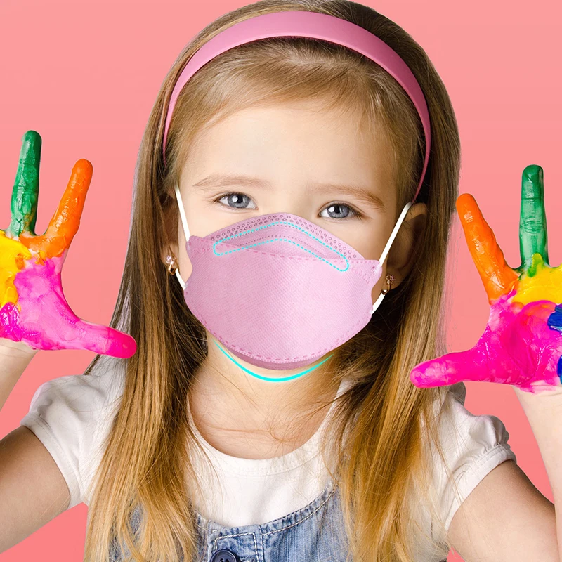 20 100 шт. детей Fpp2 маски Ffp2mask N95mask детские носки из дышащего противопылевая лицевая