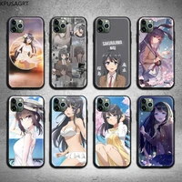 mai sakurajima phone case for iphone 12 pro max mini 11 pro xs max 8 7 6 6s plus x 5s se 2020 xr case