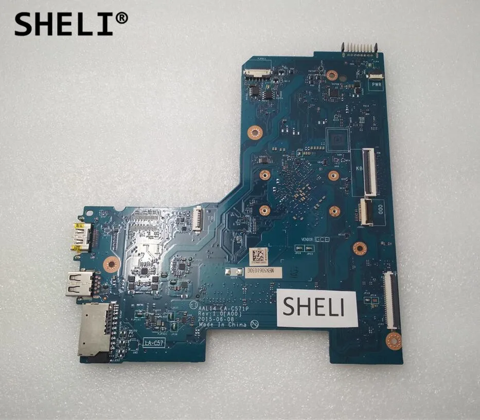 Материнская плата SHELI для DELL 15 5000 5552 материнская N3050 центральный процессор