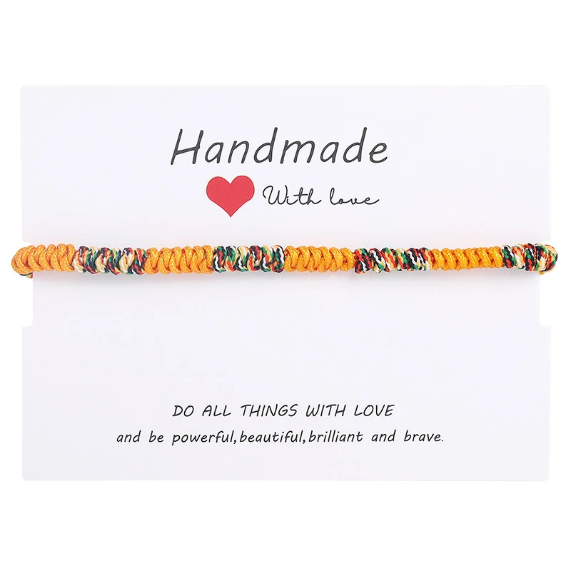 Высокое качество удача сплетенный браслет ручной работы буддийские узлы