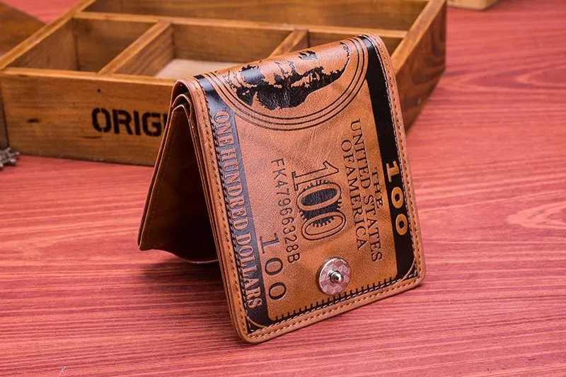 Aisputent мужской бумажник из искусственной кожи долларов цена кошелек Повседневный Кошелек сумка кредитный держатель для карт Мода