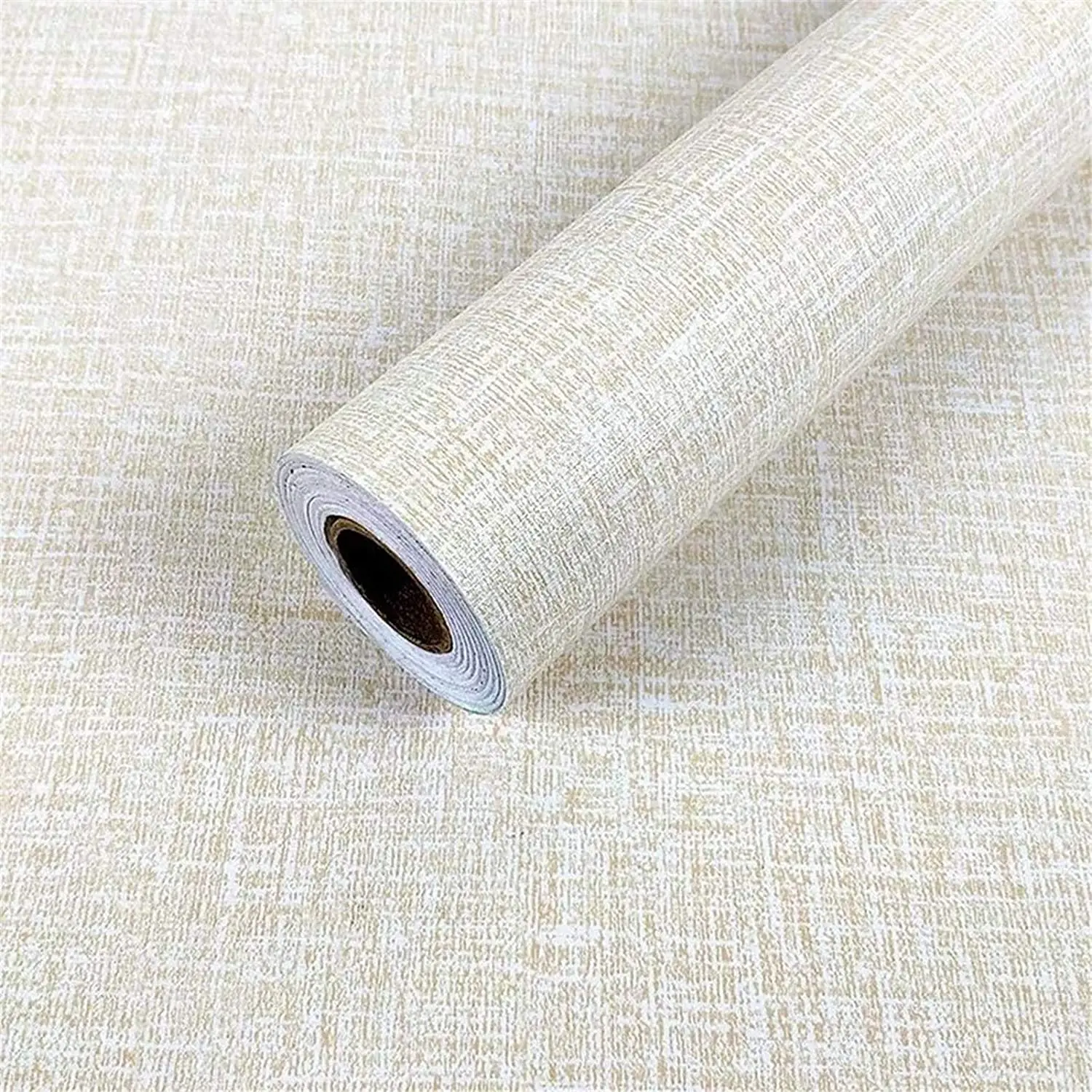 

LUCKYYJ Peel Stick Wallpaper Vinyl Self-Adhesive Film Linen Removable Fireaplace Kitchen Backsplash Wall Door Counter Top Liners
