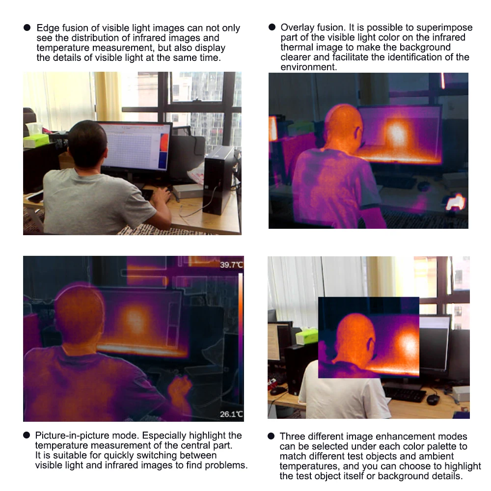 

Professional Edition Handheld DP-22 Infrared Thermal Imager USB Infrared Thermometer 320*240 HD WiFi Infrared Thermal Imager