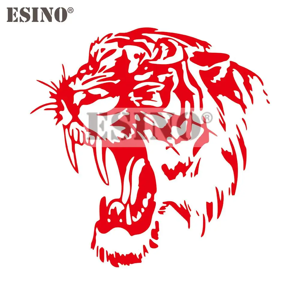 Автомобильный Стайлинг мультфильм Злой тигр автомобильные аксессуары ПВХ 3D