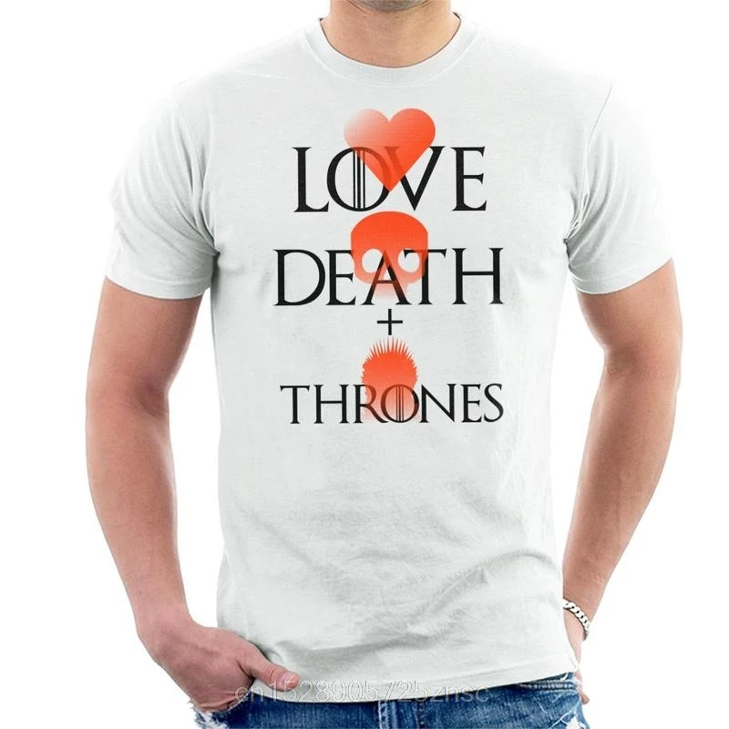 Футболка с принтом Love Death And Thrones Мужская футболка футболка|Мужские футболки| |