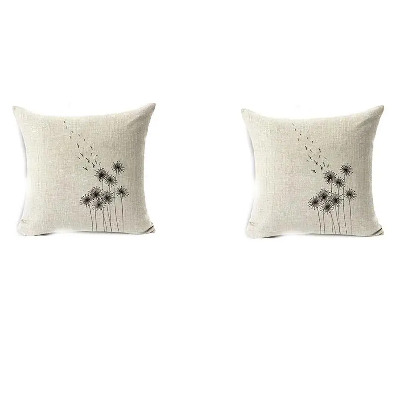 Наволочки наволочки с рисунком одуванчика для дивана и квадратный холст акцент